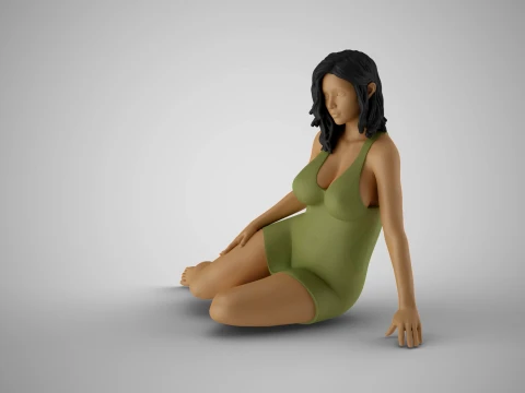 Plain Girl 8 3D Print Model