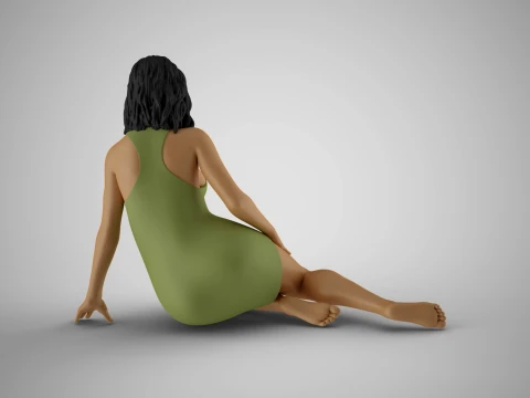 Plain Girl 8 3D Print Model