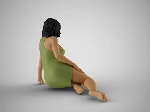 Plain Girl 8 3D Print Model