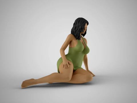 Plain Girl 8 3D Print Model