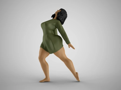 Girl Feeling Free 3D Принт Модель
