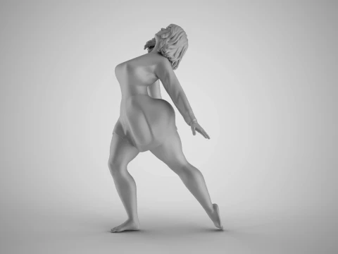 Girl Feeling Free 3D Print Model