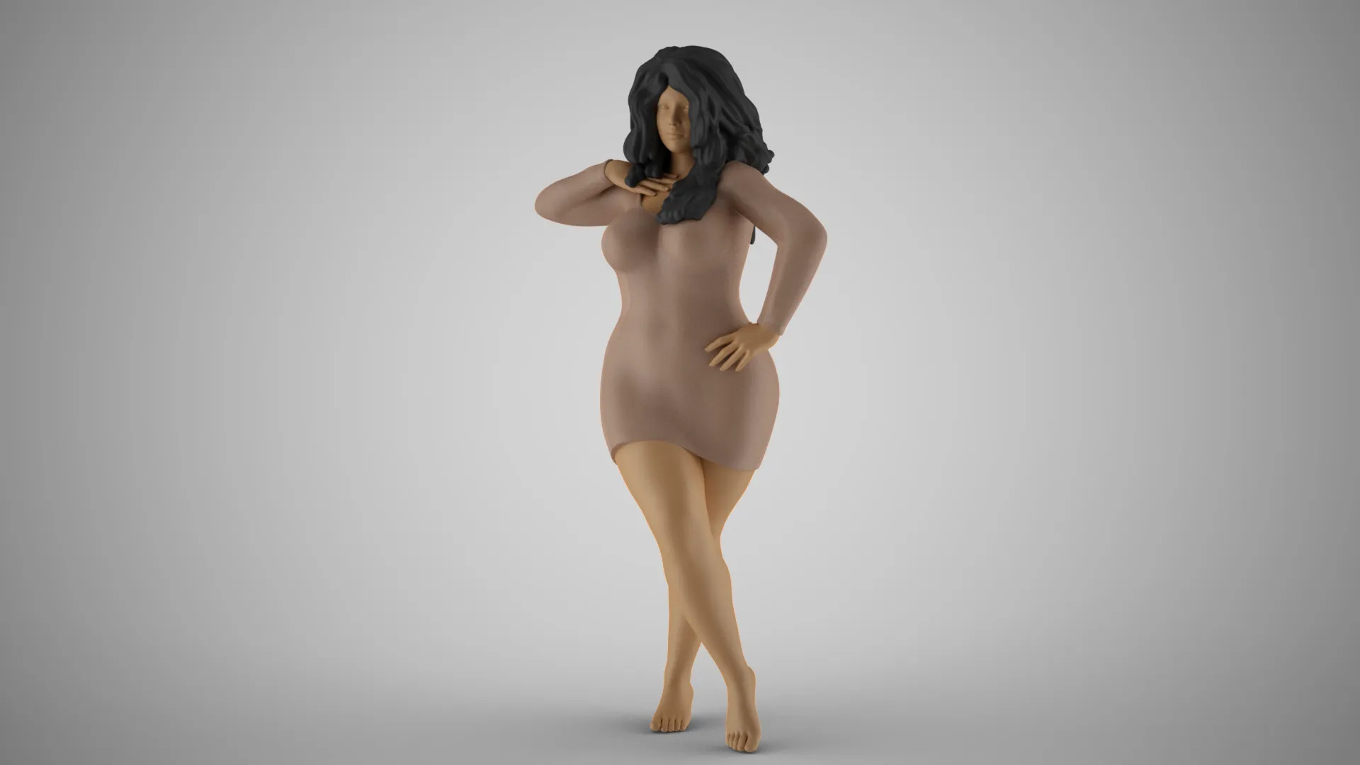 Self Confident 6 3D Print Model .c4d .max .obj .3ds .fbx .stl .blend 