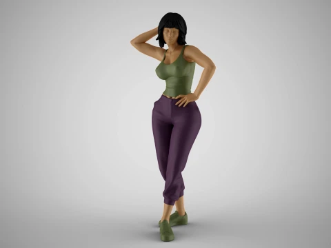 Bum Girl 3D Принт Модель