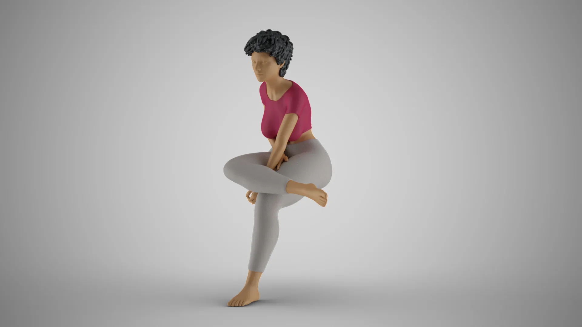 Hands Between Girl Legs 3D Print Model .c4d .max .obj .3ds .fbx .stl .blend 