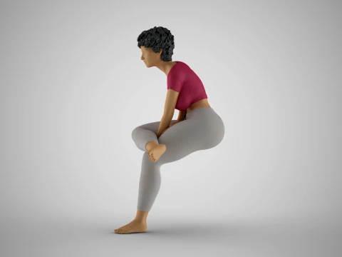Hands Between Girl Legs 3D Print Model
