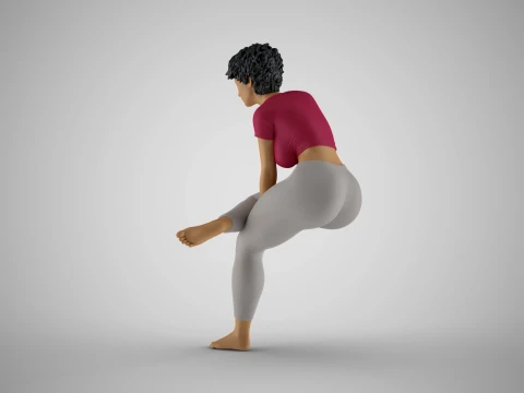 Hands Between Girl Legs 3D Print Model