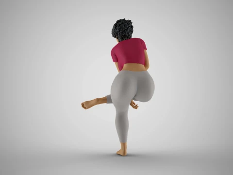 Hands Between Girl Legs 3D Print Model