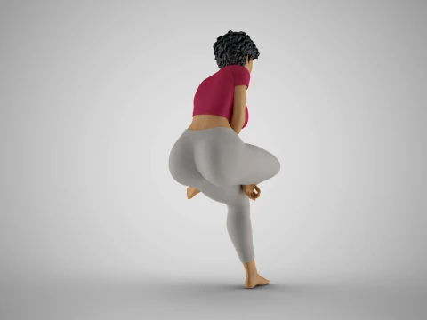 Hands Between Girl Legs 3D Print Model