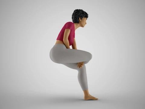 Hands Between Girl Legs 3D Print Model