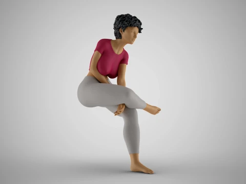 Hands Between Girl Legs 3D Print Model