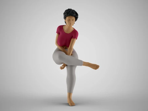Hands Between Girl Legs 3D Print Model