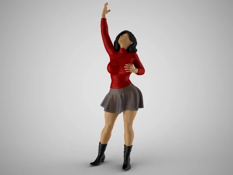 Girl Hold Up the Sky 3D Druckmodell