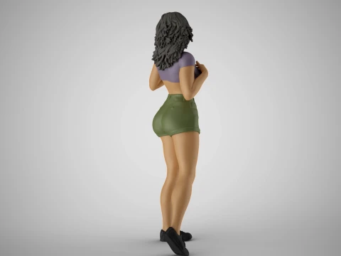Petulant Young Woman 2 3D Print Model