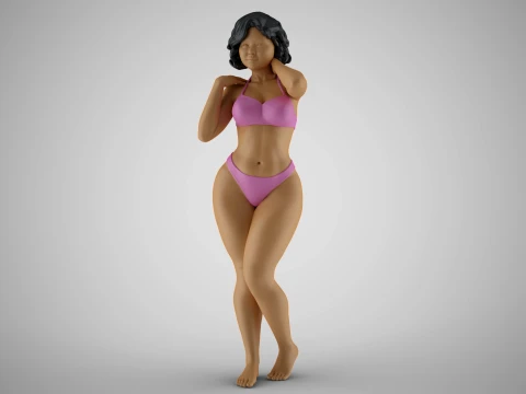 Peppy Woman 3Dプリントモデル