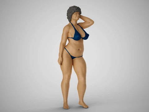Old Lady 3Dプリントモデル