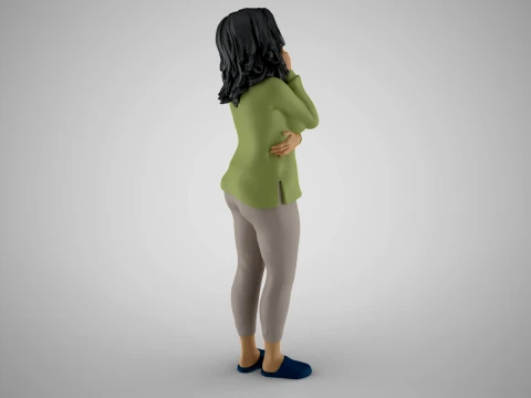 Evaluating Woman 3D Print Model