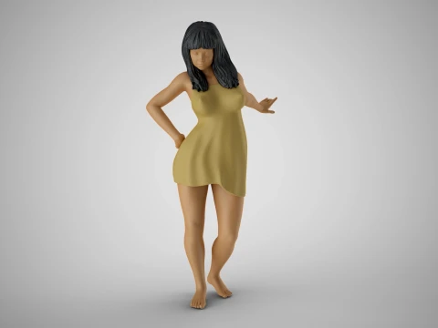 Reluctant Woman 3Dプリントモデル