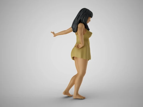 Reluctant Woman 3D Print Model