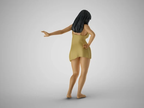 Reluctant Woman 3D Print Model