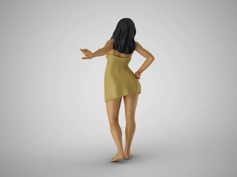 Reluctant Woman 3D Print Model