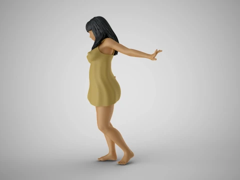 Reluctant Woman 3D Print Model