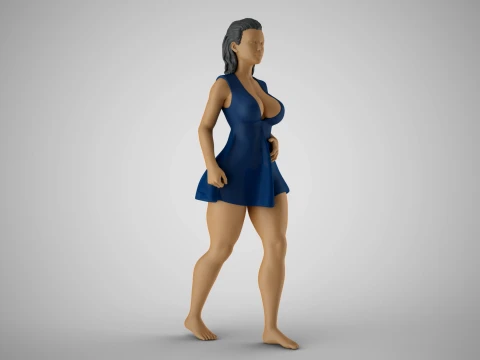 Plain Girl Modello di stampa 3D