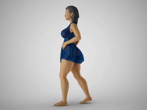 Plain Girl 3D Print Model