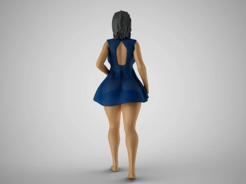 Plain Girl 3D Print Model