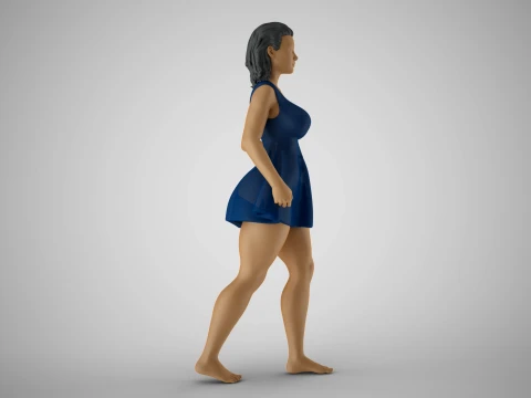 Plain Girl 3D Print Model