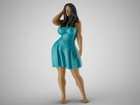 Plain Girl 2 Modello di stampa 3D