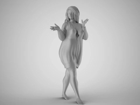 Plain Girl 3 3D Print Model