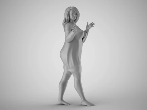 Plain Girl 3 3D Print Model