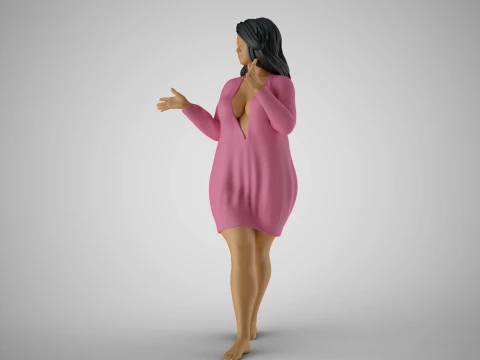 Plain Girl 3 3D Print Model