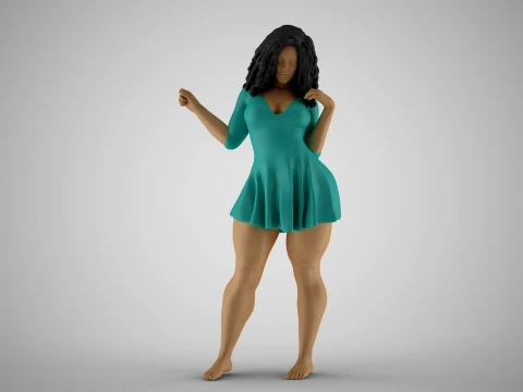 Plain Girl 4 Modello di stampa 3D