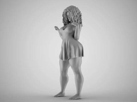 Plain Girl 4 3D Print Model