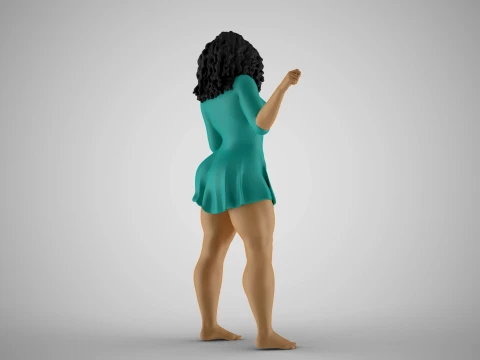 Plain Girl 4 3D Print Model