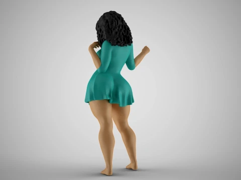 Plain Girl 4 3D Print Model