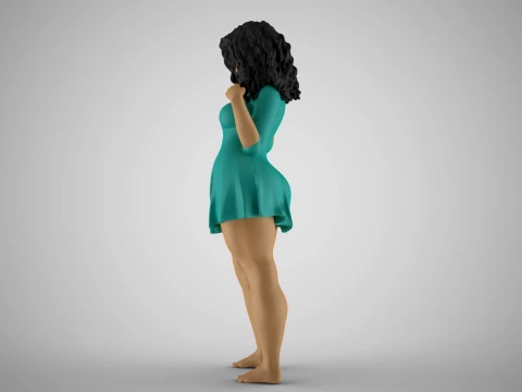 Plain Girl 4 3D Print Model