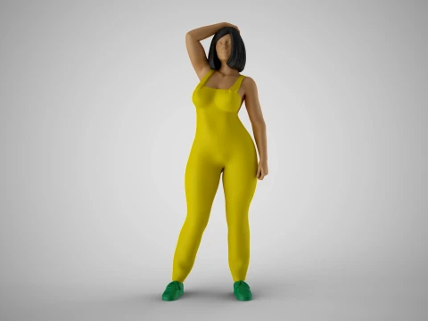 Plain Girl 5 Modello di stampa 3D