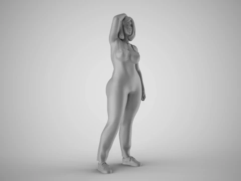 Plain Girl 5 3D Print Model