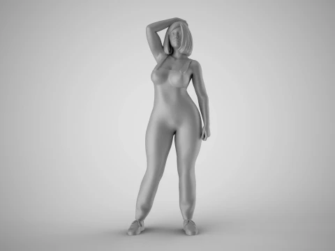 Plain Girl 5 3D Print Model