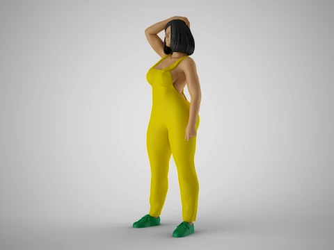 Plain Girl 5 3D Print Model