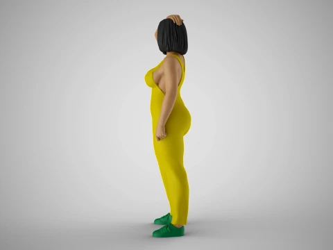 Plain Girl 5 3D Print Model