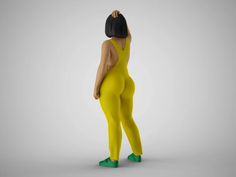 Plain Girl 5 3D Print Model