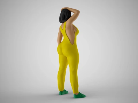Plain Girl 5 3D Print Model