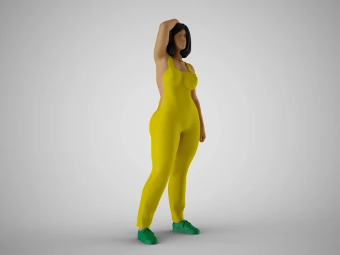 Plain Girl 5 3D Print Model