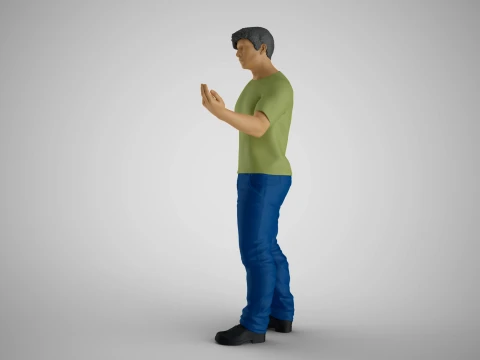 Man Hand Beckoning Modello di stampa 3D