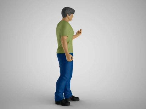 Man Hand Beckoning 3D Print Model