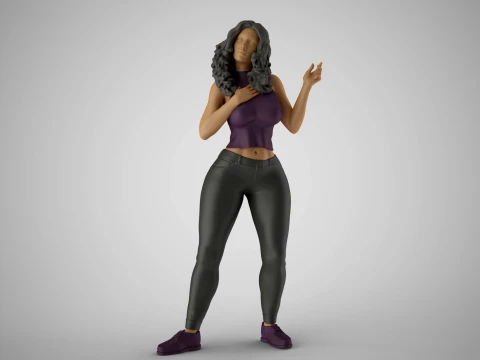 Biased Woman Modello di stampa 3D